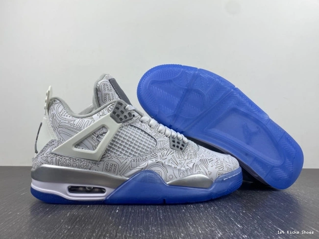 1st Kicks Shoes 705333-105 30th 4 Jordan Retro Laser Anniversary 0712